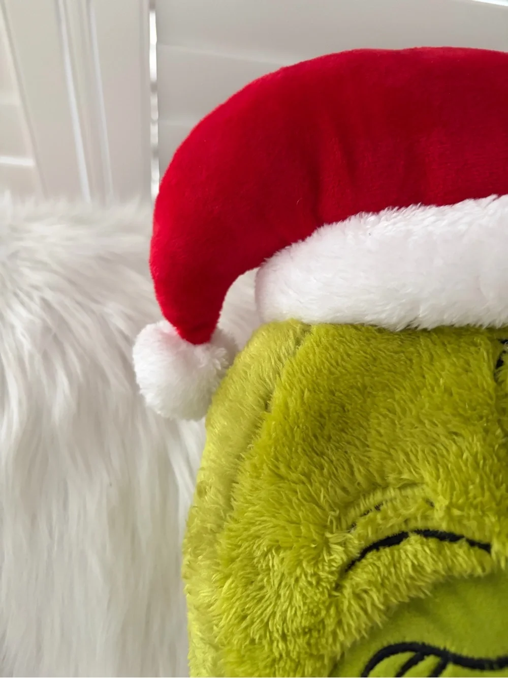 The Grinch Plush Holiday Pillow - Green
